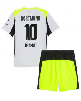 Billige Fotballdrakt Borussia Dortmund Julian Brandt #10 Replika Bortedraktsett Barn 2025-26 Kortermet (med bukser)